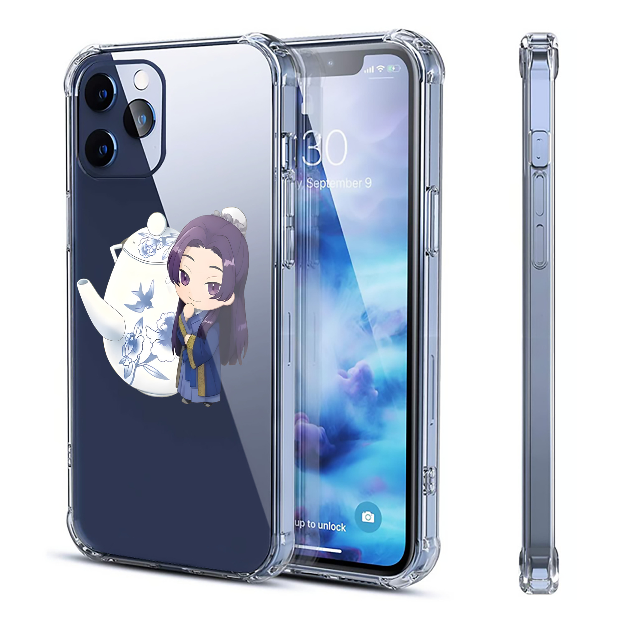 （画像用） 薬屋のひとりごと The Apothecary Diaries 【iPhone 12シリーズ対応】透明スマホケース（クリアソフトケース）